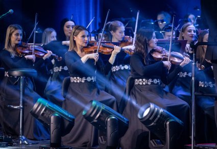 Skrzypaczki podczas występu