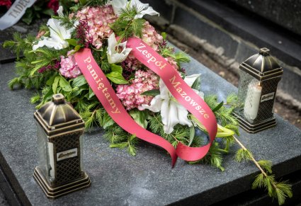 Wiązanka na grobie