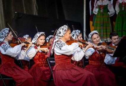 Grupa muzyków smyczkowych