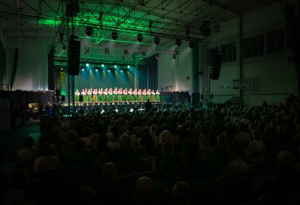 Scena i widownia podczas występu