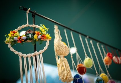 Zbliżenie na ozdoby wielkanocne