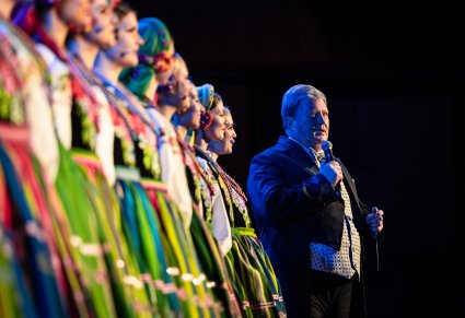 Przemawia dyrektor zespołu Mazowsze - Jacek Boniecki