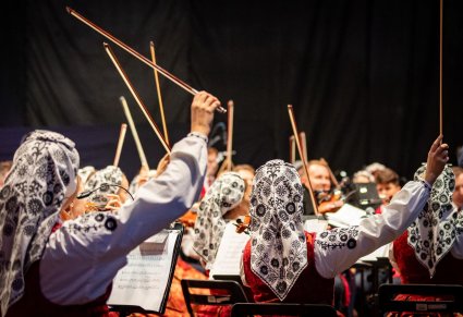 Skrzypaczki podczas występu