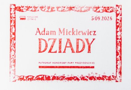 Odbita, oficjalna pieczęć Narodowego Czytania 2026