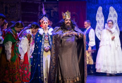 Królowie zmierzający z darami do Jezuska