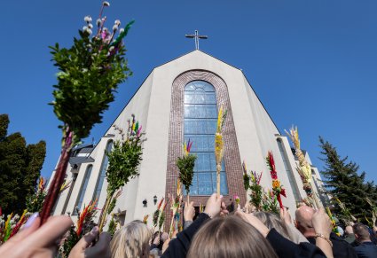 Kościół na warszawskim bemowie w niedzielę palmową