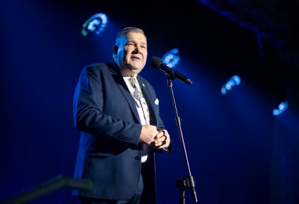 Burmistrz Kartuz przemawia