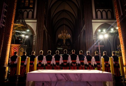 widok na chód od tylu