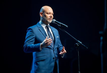 Prezydent Miasta Mielca przemawia